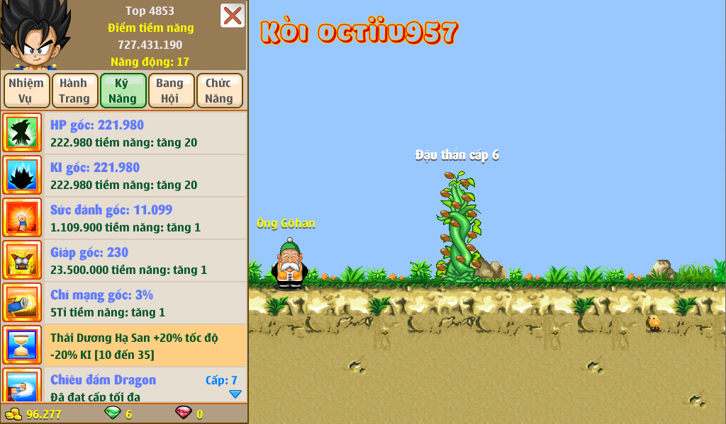 Nick Ngọc Rồng Online VIP giá rẻ, NickDaoquan.Vn, Shop Nick Ngọc Rồng