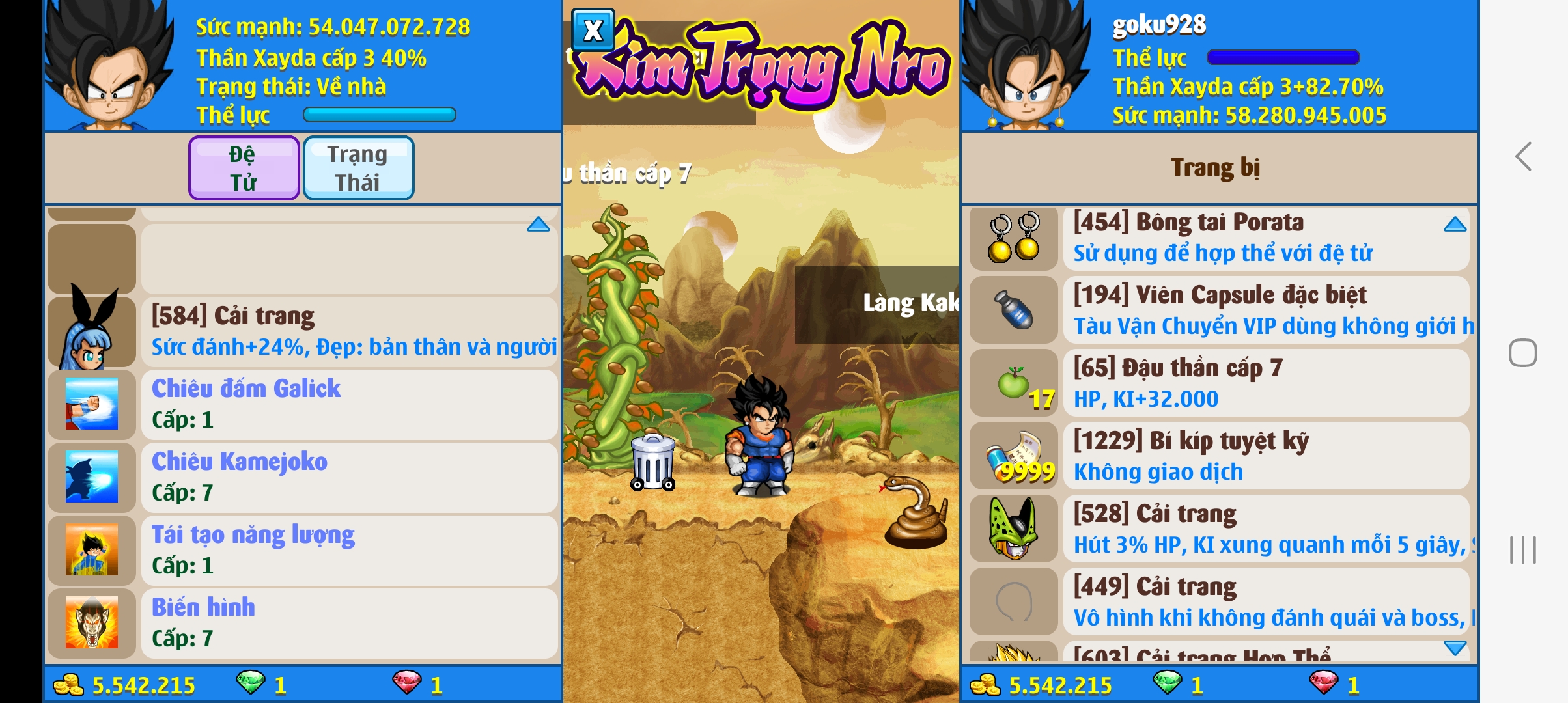 Nick Ngọc Rồng Online VIP giá rẻ, NickDaoquan.Vn, Shop Nick Ngọc Rồng