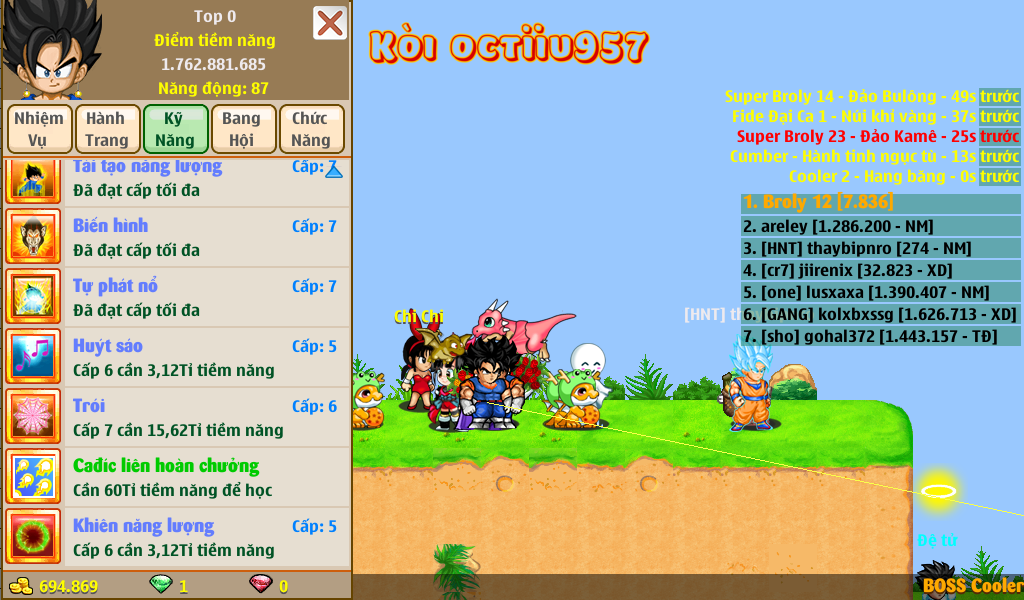 Nick Ngọc Rồng Online VIP giá rẻ, NickDaoQuan.Com, Shop Nick Ngọc Rồng