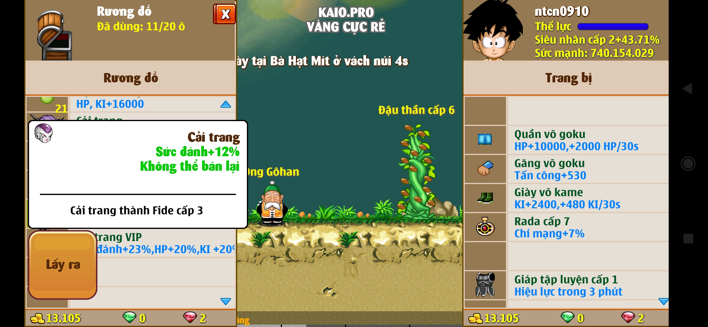 Nick Ngọc Rồng Online VIP giá rẻ, NickDaoquan.Vn, Shop Nick Ngọc Rồng