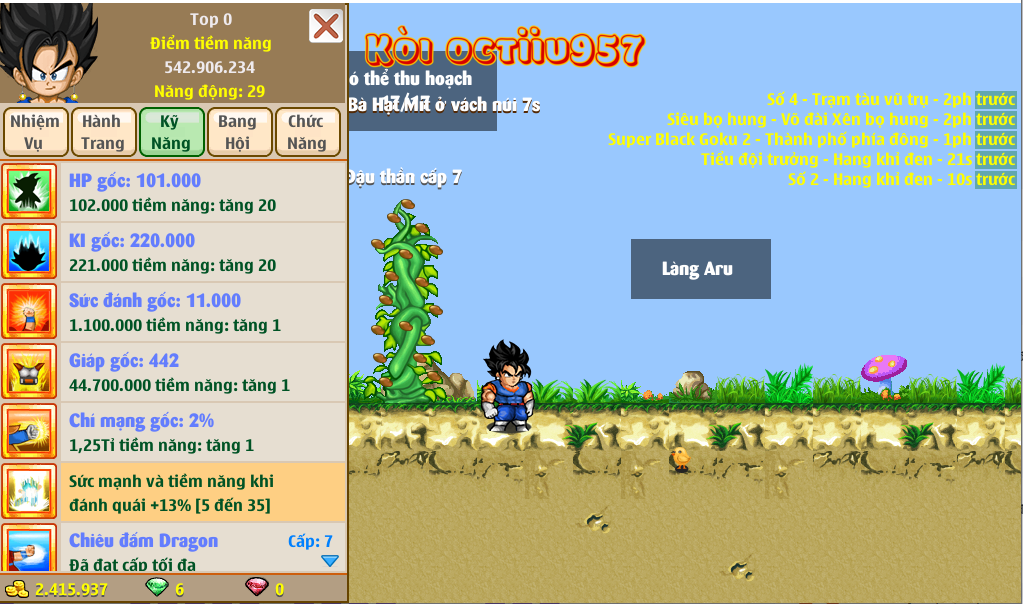 Nick Ngọc Rồng Online VIP giá rẻ, NickDaoquan.Vn, Shop Nick Ngọc Rồng