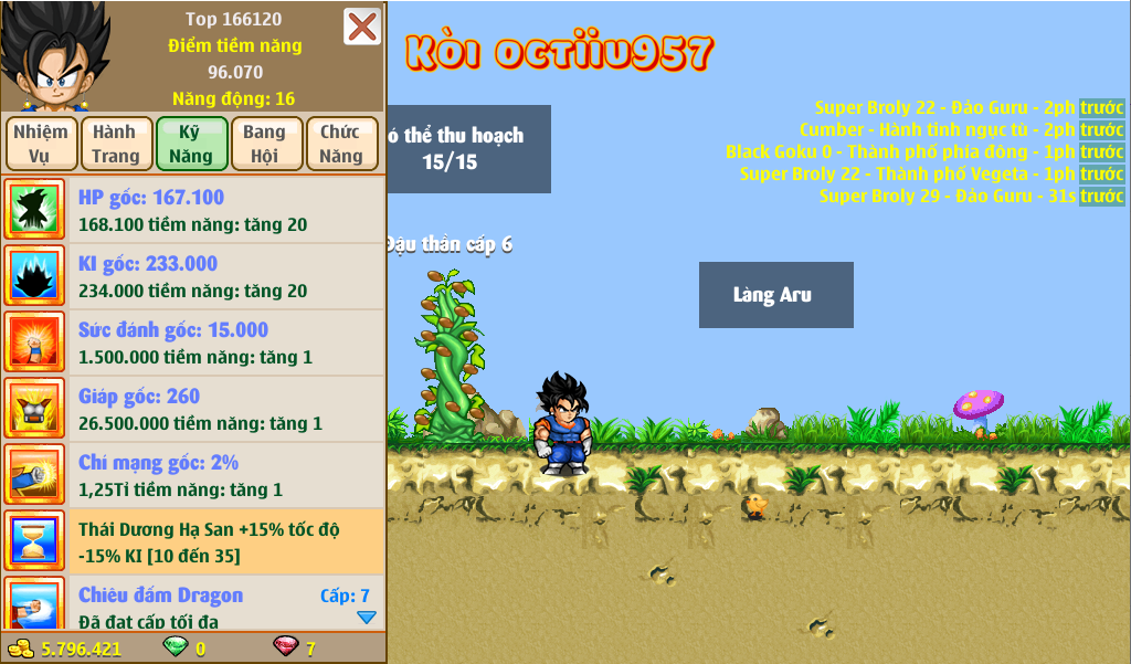 Nick Ngọc Rồng Online VIP giá rẻ, NickDaoQuan.Com, Shop Nick Ngọc Rồng