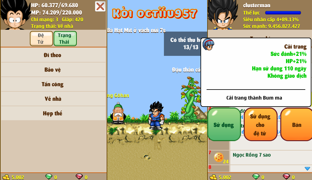 Nick Ngọc Rồng Online VIP giá rẻ, NickDaoQuan.Com, Shop Nick Ngọc Rồng