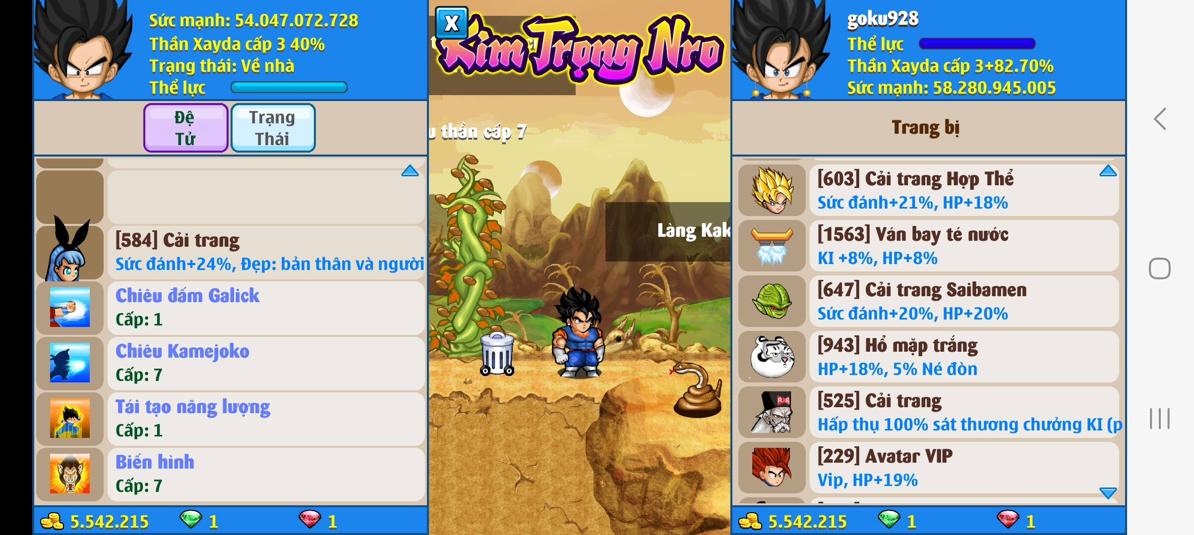Nick Ngọc Rồng Online VIP giá rẻ, NickDaoquan.Vn, Shop Nick Ngọc Rồng