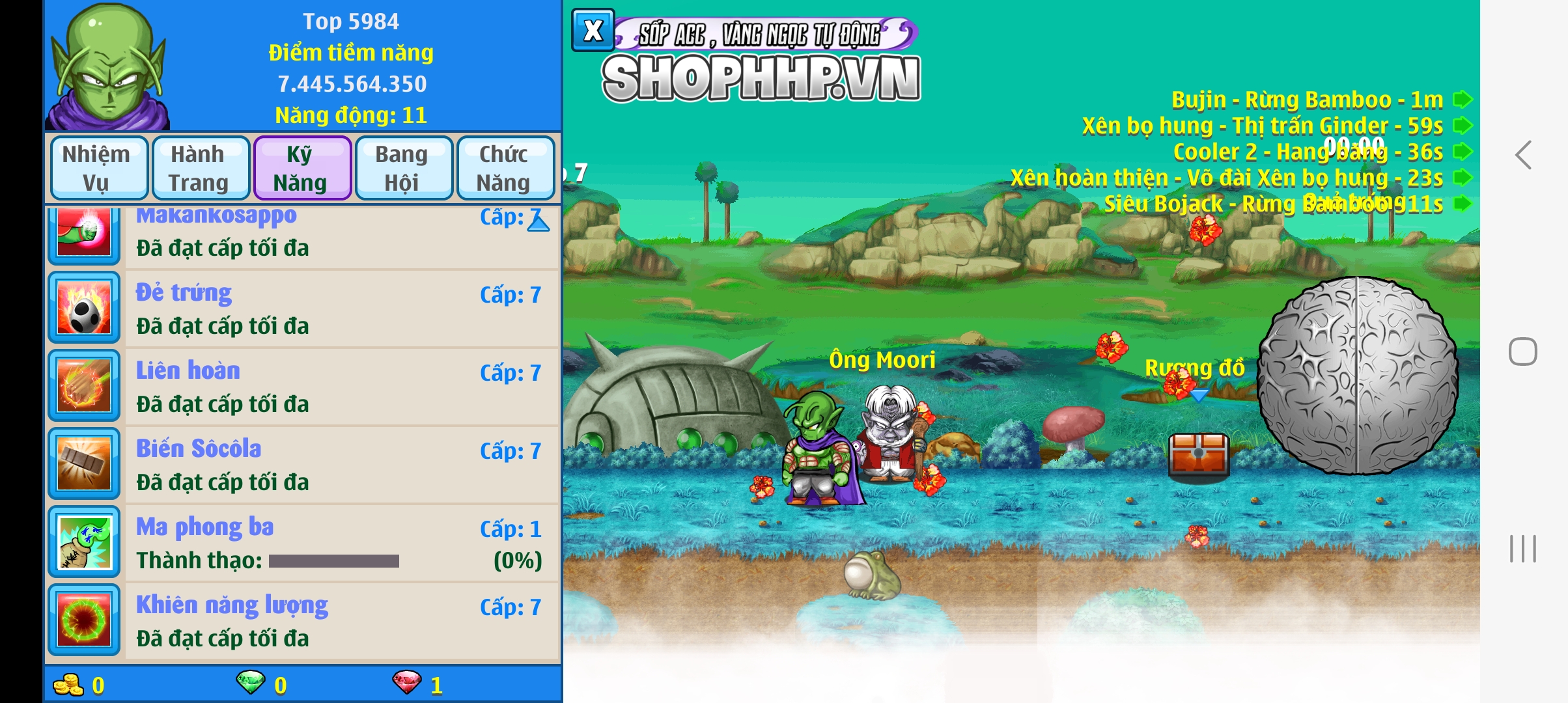 Nick Ngọc Rồng Online VIP giá rẻ, NickDaoQuan.Com, Shop Nick Ngọc Rồng