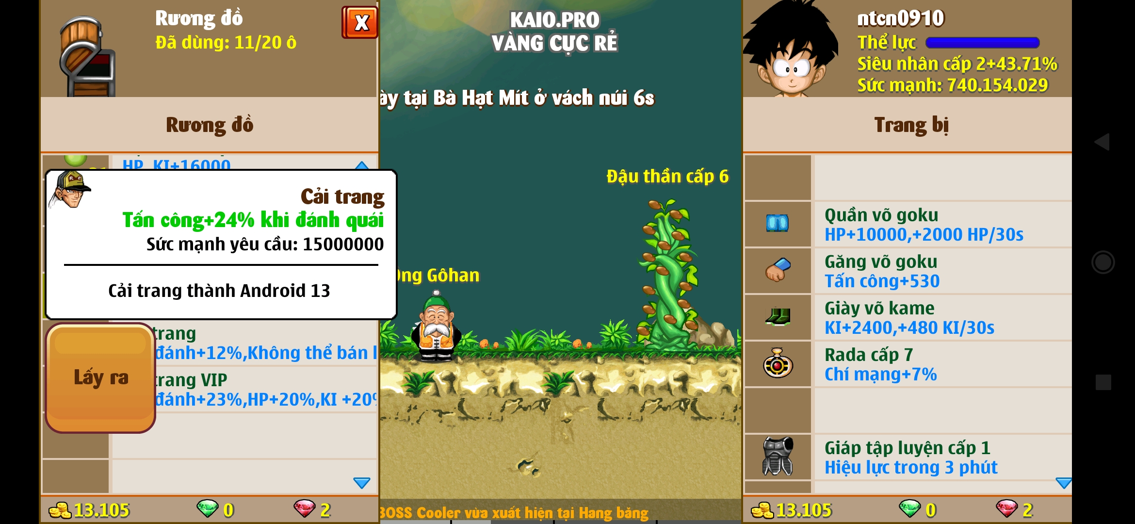 Nick Ngọc Rồng Online VIP giá rẻ, NickDaoquan.Vn, Shop Nick Ngọc Rồng