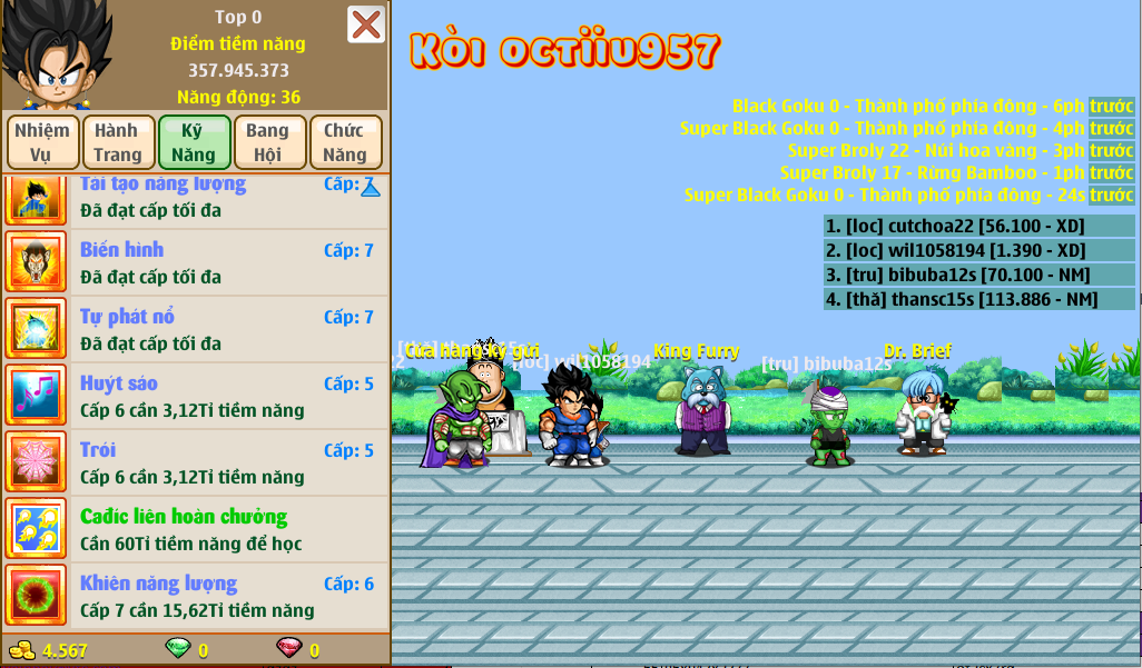 Nick Ngọc Rồng Online VIP giá rẻ, NickDaoQuan.Com, Shop Nick Ngọc Rồng