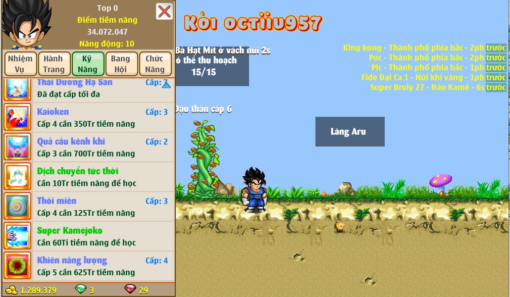Nick Ngọc Rồng Online VIP giá rẻ, NickDaoquan.Vn, Shop Nick Ngọc Rồng