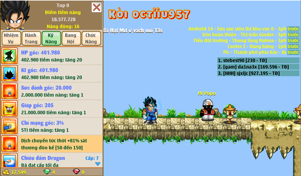 Nick Ngọc Rồng Online VIP giá rẻ, NickDaoQuan.Com, Shop Nick Ngọc Rồng