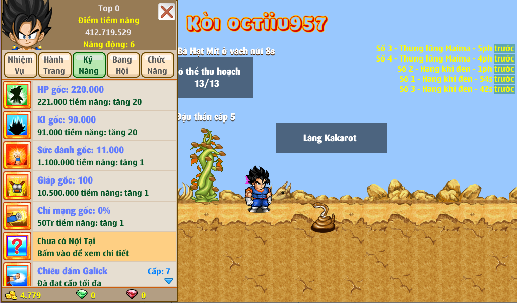 Nick Ngọc Rồng Online VIP giá rẻ, NickDaoquan.Vn, Shop Nick Ngọc Rồng